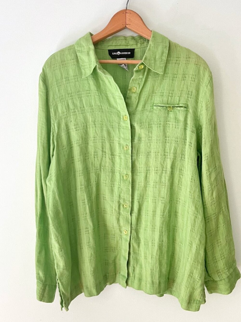 Vintage Linen Button Down Shirt
